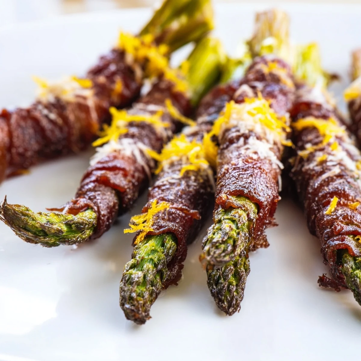 Crispy Beef Bacon Asparagus
