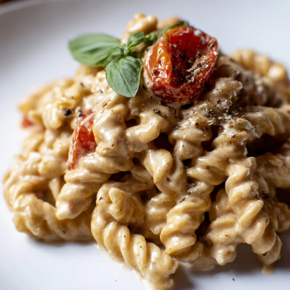 Baked Feta Pasta with Cherry Tomatoes and Garlic is tossed with al dente noodles for a perfectly silky sauce.