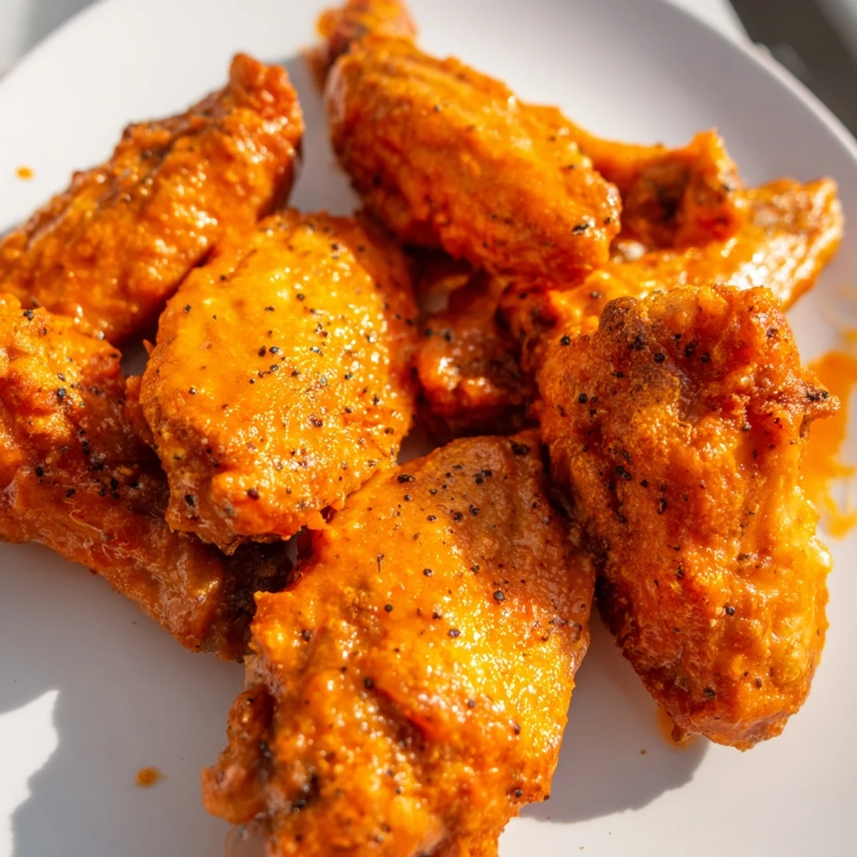 Platter of Crispy Smoked Buffalo Wings, perfectly charred and smoky, ready for game day alongside blue cheese dressing.