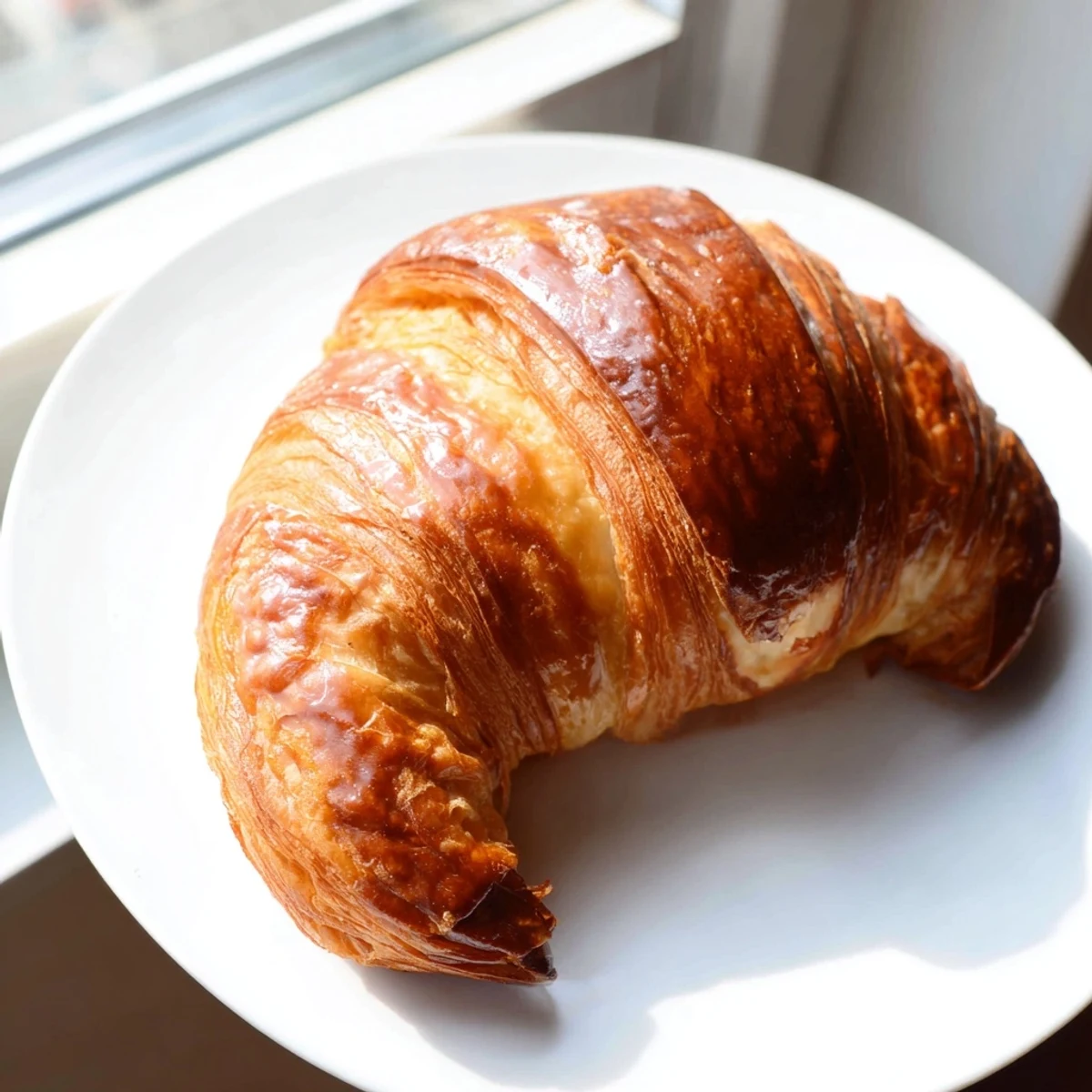 Freshly baked Gluten-Free Croissants arranged on a cooling rack, showcasing golden, flaky layers perfect for breakfast.