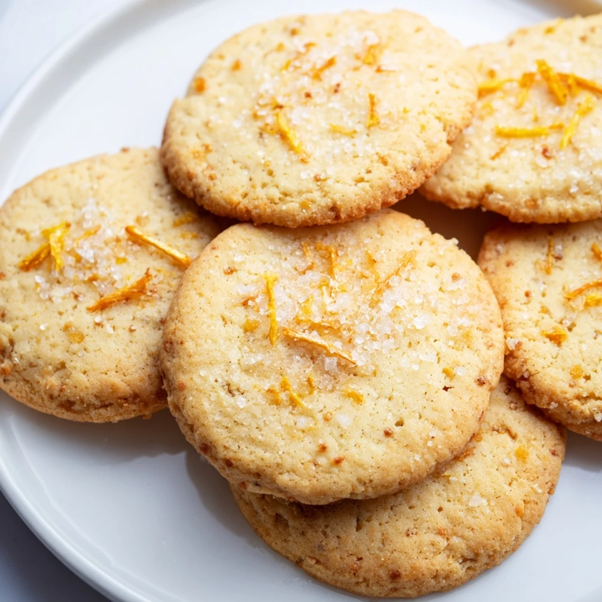 Freshly baked orange clove cookies cooling on baking sheet with bright citrus and warm spice aroma