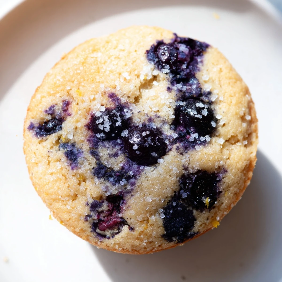 Plump juicy blueberries bursting through tender cake-like blueberry muffin cookies dusted with sugar