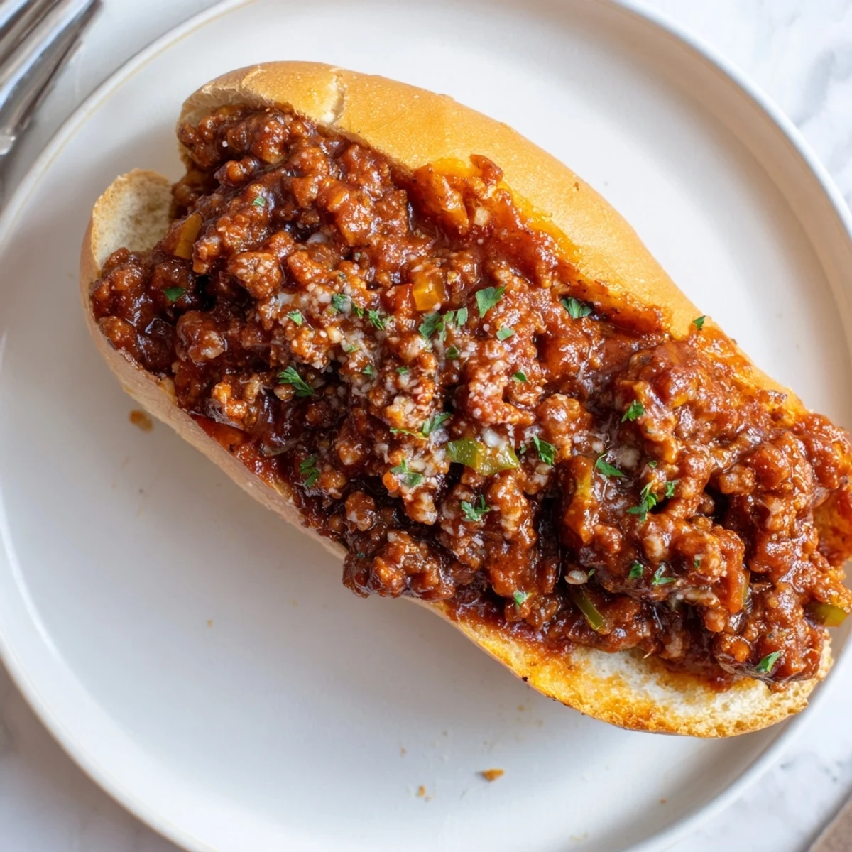 Garlic Bread Sloppy Joes piled high, melty cheese and buttery crust  