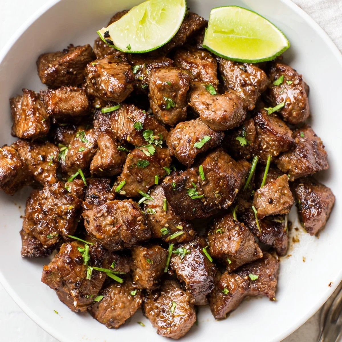 Zesty Sweet Spicy Jerk Style Beef Bites, citrus-laced marinade, seared to perfection