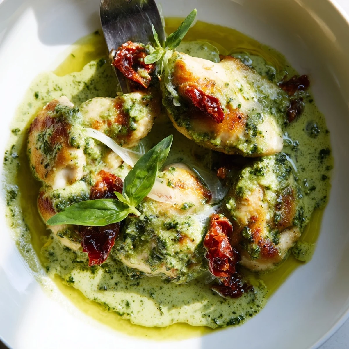 Creamy Pesto Marry Me Chicken